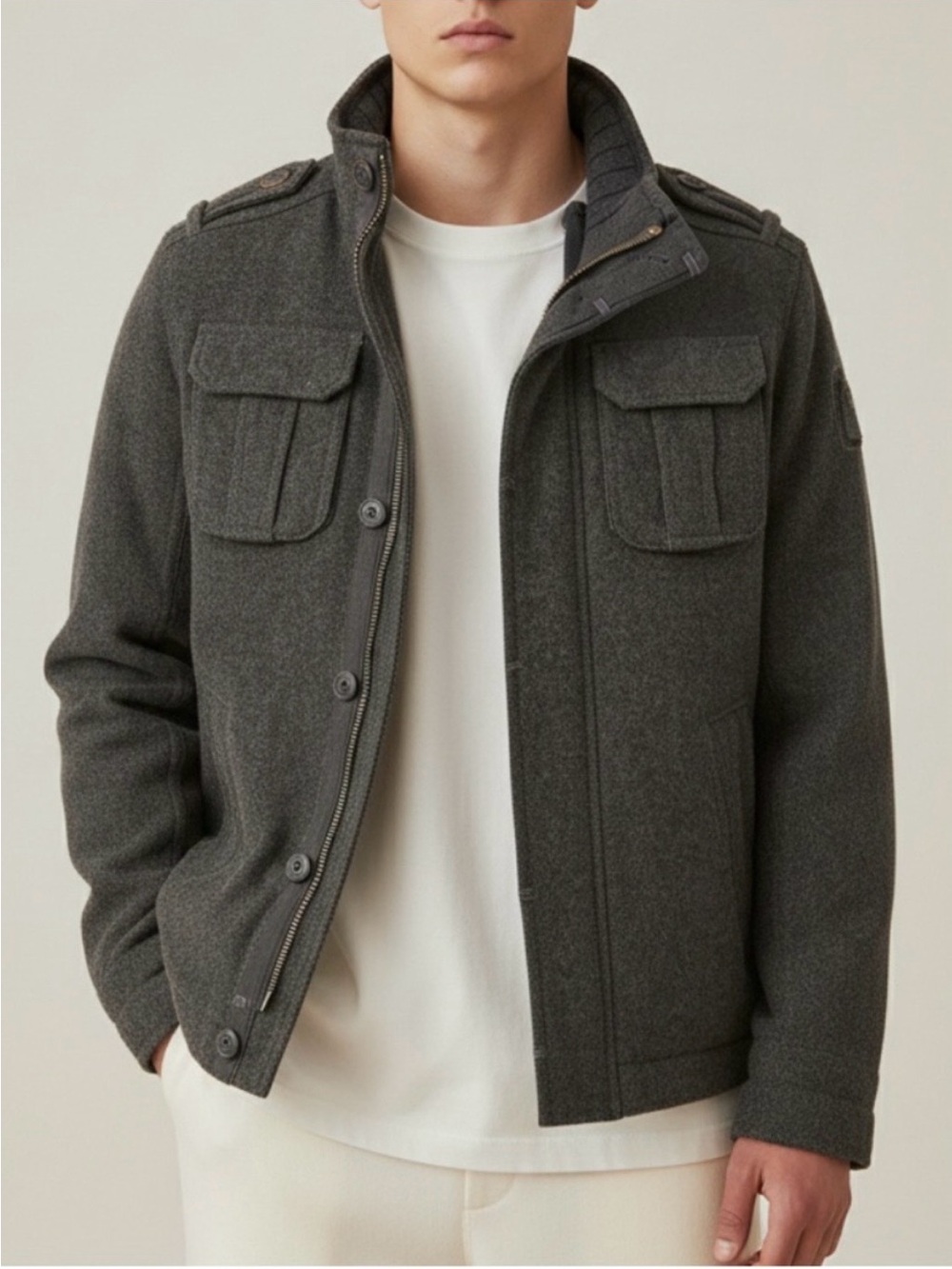 Abercrombie & Fitch Felt Field Jacket